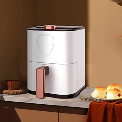 KJGLW Freidora de Aire multifunción 1000W Función de Temporizador sin Aceite Protección contra sobrecalentamiento Escritorio automático 5L 220V (Color