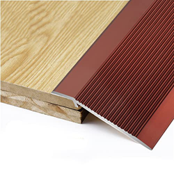 Laminate Floor Transition Strips,1cm High Non-slip Metal Door Threshold Slope,Extra Wide Reducer Floor Strips for Sweeping Robot (Color: Red,Size: Len características