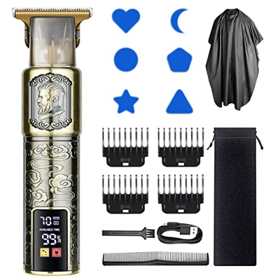 Cortadora de cabello con maquinilla de afeitar eléctrica profesional para hombres, 3 modos de corte y Recargable por USB a través de Adecuado para fam