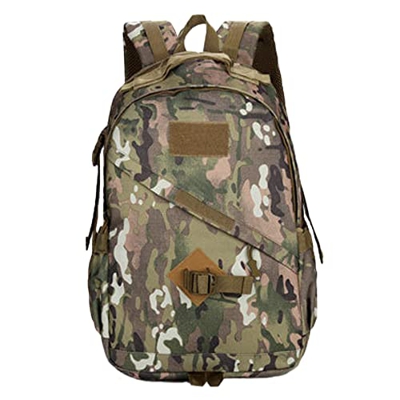 ZffXH Camuflaje militar militar mochila táctica para hombres mujeres velcro frontal, camuflaje 30L senderismo casual camping escalada daypacks