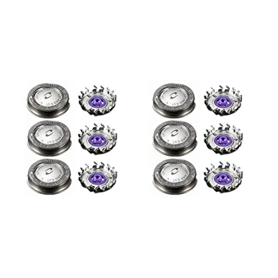 Mengmen Cuchilla de Afeitar de Repuesto Cabezal de Afeitadora de 12 Piezas para Philips HQ3 HQ4 HQ55 HQ56 HQ6900 HQ6868 HQ5812