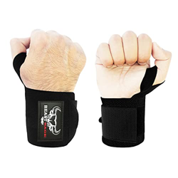 BEAST RAGE Envolturas de muñeca para Levantamiento de Pesas, Muscular, Rendimiento de Entrenamiento, Gimnasio, Correas para el Pulgar, Soporte de Vend en oferta