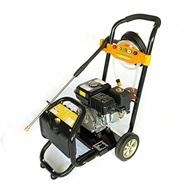 LENJKYYO Lavadora de gasolina de alta presión, motor de gasolina, 170 bar, 5 boquillas especiales con filtro de agua, 7,5 CV 2465PSI, limpieza a vapor