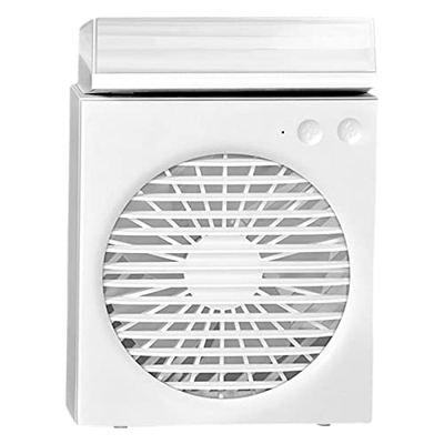 Generic Mini ventidor de Aire Acondicionado humidificador de 2000mAh batería silenciosa nebulización Enfriador de Aire Personal para Dormitorio Oficin