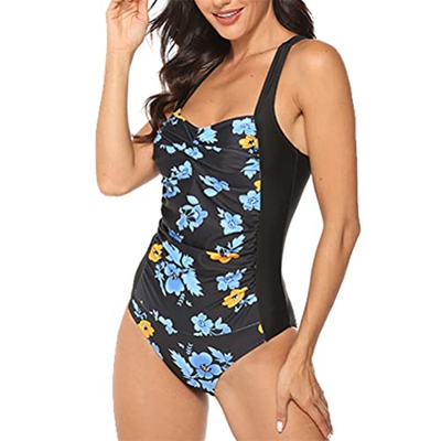 Yutdeng Bañadores Mujer Vintage Traje de Baño Una Pieza Tallas Grandes Push Up Tankinis Mujer Control del Vientre Bañador Monokini