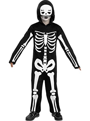 Funidelia | Disfraz de esqueleto para niño ▶ Esqueleto, Calavera, Terror - Disfraz para niños y divertidos accesorios para Fiestas, Carnaval y Hallowe