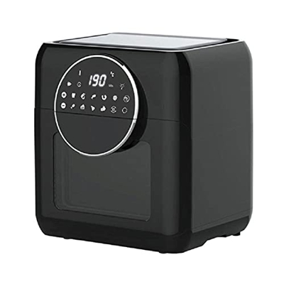 Freidora de Aire 10L Freidoras de Aire Horno Cocina sin Aceite Pantalla táctil Digital LED Cesta Antiadherente de Calentamiento de Ciclo de 360 ° para