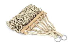 Hammock Hammock Cotton Rope Hammock Mesh Traditional Cotton Rope Hammock Portable Chair with Bag for Camping Outdoor Portable Chair Portable Hammock ( precio