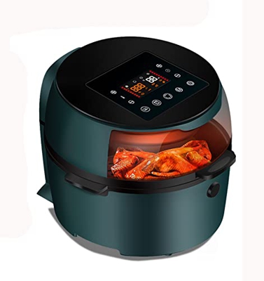 AZBUY Freidora de Aire Visual de Gran Capacidad, freidora eléctrica Inteligente automática para el hogar, máquina multifunción para Patatas Fritas, Co