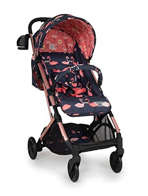 Cosatto Woosh 3 - Cochecito ligero desde el nacimiento hasta 25 kg, fácil de plegar, compacto y telescópico, cesta de la compra extragrande, soporte p