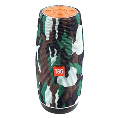 XUnion # VI124d totalmente alimentado 50 W Bt4 2+Der inalámbrico portátil multimedia LED soporte de altavoz Tf, Camuflaje #9k9wzd, M