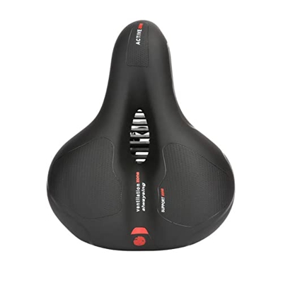 Silla de Bicicleta, Silla de Bicicleta Ergonómica Hueca, Silla de Carrera Ancha, Impermeable, Silla MTB Respirable, Silla de Bicicleta de Espuma de Me