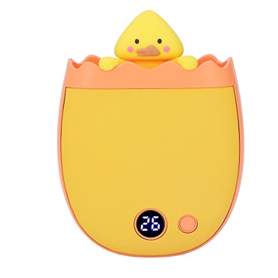 Zerodis Calentador de Manos, Calentador de Manos USB Portátil de Calentamiento Rápido Multifuncional Lindo para Viajar (Amarillo)