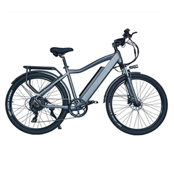 IOPY Bicicleta Eléctrica para Adultos con Batería Extraíble, Bicicleta Eléctrica De Montaña De 26'' para Senderos De La Selva Nieve Beac (Color : Silv precio