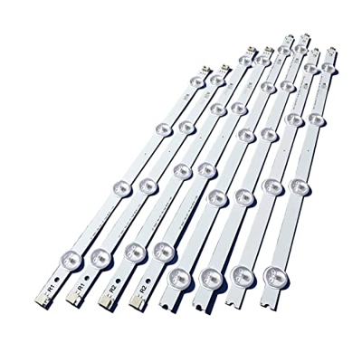 LESLIS Tira de LED for iluminación Trasera de 8 Uds. Compatible for LIG 37LN5403 37LN540B 37LN541U 37LA613V 37LA615V LATWT370R 6916L-1138A 1137A 1139A