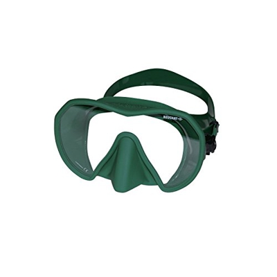 BEUCHAT Maxlux S - Máscara de buceo para contorno facial estrecho, color verde