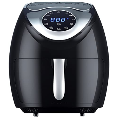 Freidora de Aire de 8L y 1800 W, Antiadherente de Cocina Saludable, Control de Temperatura Ajustable y fácil de Usar, Cocina sin Aceite para Horno, Ce