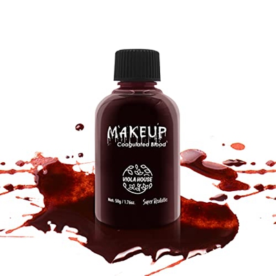 VIOLA HOUSE Maquillaje Coagulado Sangre, Profesional Realista Sangre Falsa Efecto Especial para Halloween Escenario Vestir Cosplay Teatro SFX Maquilla