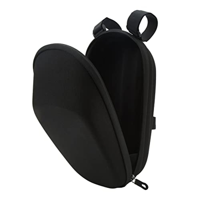 Aoutecen Bolsa Delantera para Patinete Eléctrico, Gancho Y Bucle, Práctica Bolsa para Patinete Eléctrico de Gran Capacidad para Viajes(Negro)