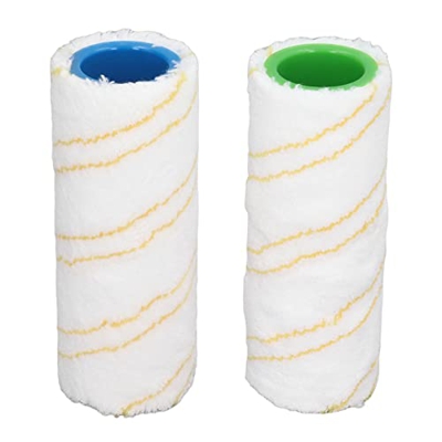 Longzhuo Rodillo Limpiador de Pisos, Cepillo Limpiador de Pisos Duros Rodillo de Repuesto Microfibra Lavable Uso en seco húmedo para Karcher FC3 FC3D 