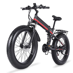 Bicicleta Eléctrica de Neumático Grueso de 26"para Adultos Bicicleta Eléctrica Plegable Batería de Litio Extraíble de 48 V / 12.8Ah E-Bike Shimano de  precio