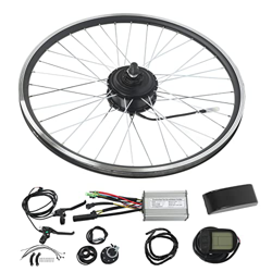 Longzhuo Unidad de buje Delantero de 24 V y 250 W, Kit de Controlador de Motor LCD5 de 26 Pulgadas, Kit de conversión de Bicicleta eléctrica para modi características