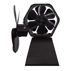 MAIES 4 Blade Thermal Power Fireplace Fan Heat Powered Wood Stove Fan for Indoor en oferta