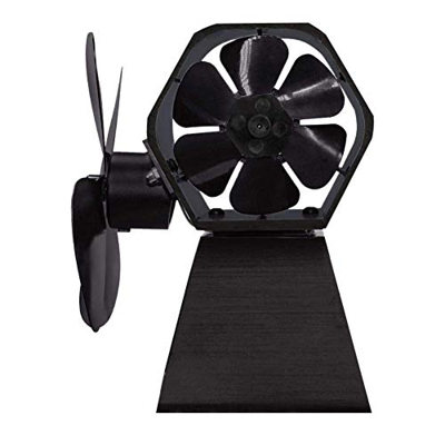 MAIES 4 Blade Thermal Power Fireplace Fan Heat Powered Wood Stove Fan for Indoor