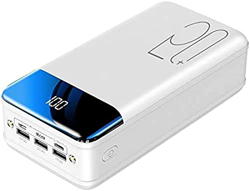 KRASS Power Bank Carga Rápida Pantalla LED 50000Mah Cargador Portátil, Alta Capacidad 3 Salidas Paquete De Batería para Teléfono con Linterna Compatib características
