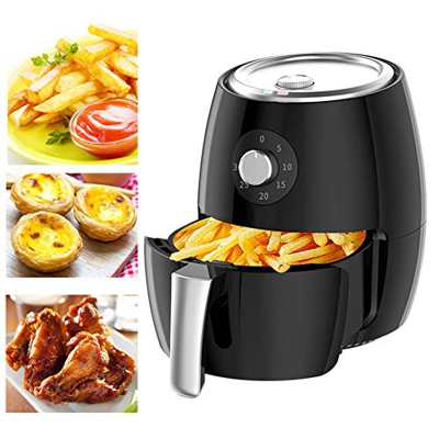 Freidora de Aire de Torre de 3.8L con Sistema de circulación de Aire rápido, Temporizador de Perilla versátil y Control de Temperatura para cocinar y 