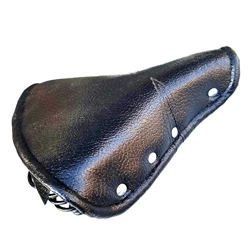 Zunedhys Vintage imitación cuero Bicicletas Sillín Remache Jailli Bicicletas Asiento Cojín Negro para Bicicletas Carretera MTB precio