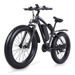 Bicicleta eléctrica de Nieve Bicicleta de montaña eléctrica 26" Fat Tire Ebike for Adultos Bicicleta eléctrica Plegable con batería de Litio extraíble en oferta