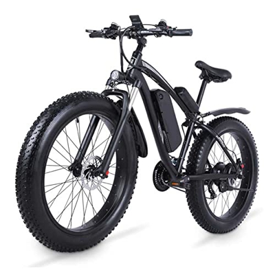 Bicicleta eléctrica de Nieve Bicicleta de montaña eléctrica 26" Fat Tire Ebike for Adultos Bicicleta eléctrica Plegable con batería de Litio extraíble