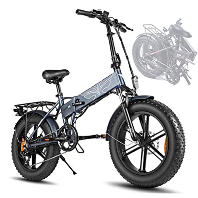 Bicicletas Eléctricas Plegables for Adultos Adolescentes Bicicleta Eléctrica Fat Tire Ebike Mountain Beach Snow E-Bike 7 Speed e Bike con Batería Liti