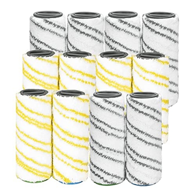 Uinfhyknd Juego de 12 rodillos para FC7 FC5 FC3 FC3D limpiador eléctrico de pisos 2.055-007.0/2.055-006.0