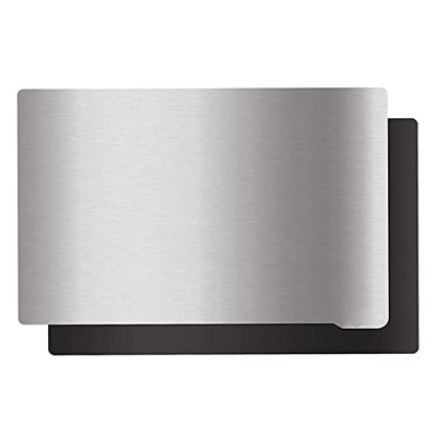 HysiPrui Plataforma de impresora de resina 3D Halot One Pro 138x126 mm Placa de acero flexible de superficie magnética para impresora Creaty SLA