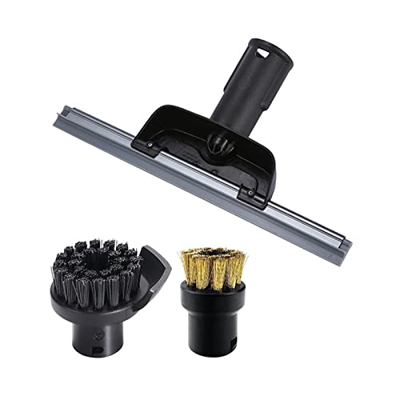 RULLZ Apto for Karcher SC2 SC3 SC4 SC5 CTK10 CTK20, raspador de Boquilla de Ventana, Cepillo Redondo for Limpiador de Vapor, Espejos, Limpieza de Hend