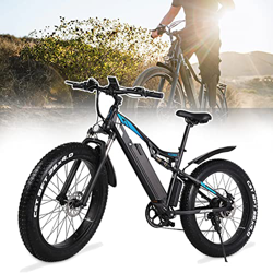 Bicicleta Eléctrica for Adultos 20"X4.0" Fat Tire E-Bike 48V 17Ah Batería Extraíble 7 Velocidades Engranajes Ebike Mountain Snow Bicicleta Eléctrica ( precio