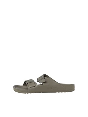 JACK & JONES Jfwcroxton Moulded Sandal Noos, Sandalia. Hombre, Noche de Oliva, 42 EU