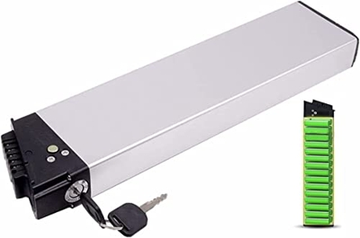 stdpcxz Batería De Bicicleta Eléctrica Scooter 36V 9Ah 10.4Ah 12Ah 14Ah 18650 Paquete De Batería De Iones De Litio + Cargador, Batería para Bicicleta 