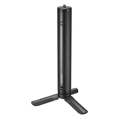 burko BPC-01 10000 mAh Mango Power Bank, salida USB y conector de entrada y salida tipo C con mini trípode, cable USB, correa de mano para flash de cá