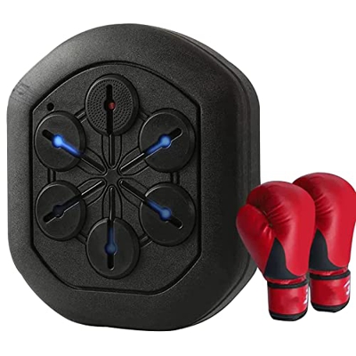 Amhuui Target Boxing Mat, Electronic Boxing Practice Wall Target, SIGA El Ritmo De La Música Y Las Luces, para Entrenamiento De Coordinación Mano-Ojo,