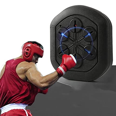 Blanco De Pared Para Práctica De Boxeo Electrónico, Tapete De Boxeo Con Guantes, Sigue La Música Y Las Luces, Coordina El Ejercicio Mano-ojo, Reflejos