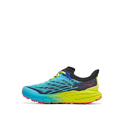 HOKA ONE One Speedgoat 5, Running Shoes Hombre, Scuba Blue/Black, 41 1/3 EU