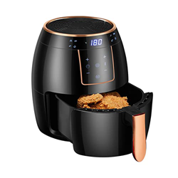 Horno de freidora de Aire de 5,5 l, freidora eléctrica doméstica de Gran Capacidad, circulación de Aire Caliente de 360°, Alta Potencia de 1300 W, Tem precio