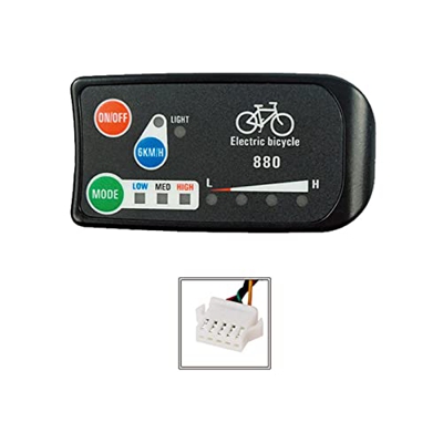 NAUXIU EbikePanel LCD pantalla 36v 48v bicicleta eléctrica accesorio Kt-led880 negro Y2h5