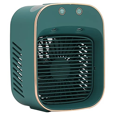 Ventilador humidificador enchufable, Mini Enfriador de Aire portátil, rociador USB portátil, con lámpara, Velocidad del Viento de 5 Niveles, Adecuado 