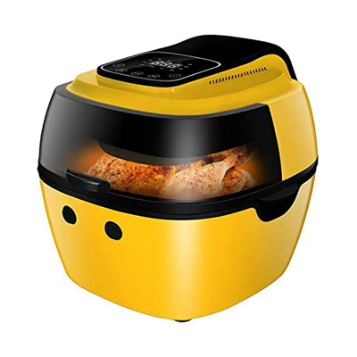 freidora Blanco/Amarillo/Verde 6.5L Gran Capacidad Multifuncional Papas Fritas Smart Totalmente Automática Eléctrica L39*W 34*H 35cm (Blanco)