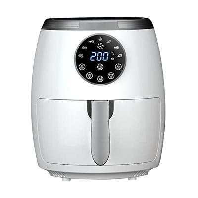 Freidora de Aire para el hogar, Gran Capacidad de 4,5 l, Siete menús preestablecidos Integrados, freidora eléctrica con Pantalla táctil Multifuncional
