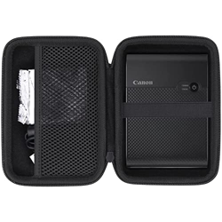 co2CREA Estuche de viaje duro de repuesto para impresora fotográfica cuadrada portátil Canon SELPHY QX10 (para SELPHY QX10, estuche negro) características
